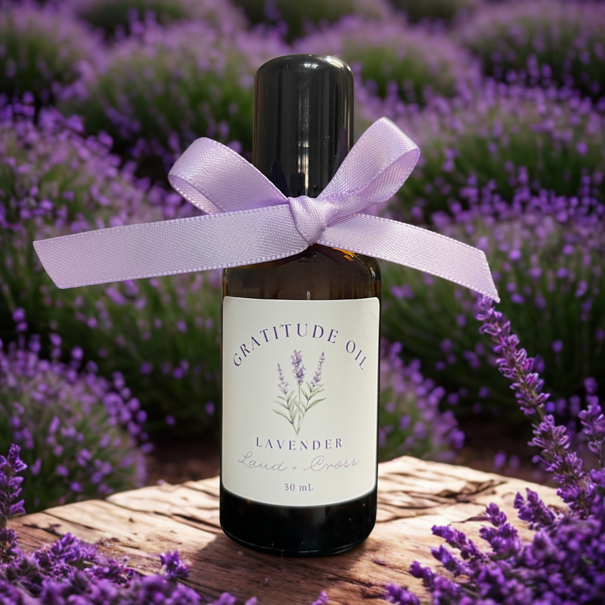 Gratitude Oil | Daily Gratitude Reminder | Pure Lavender Oil | Laud + Cross